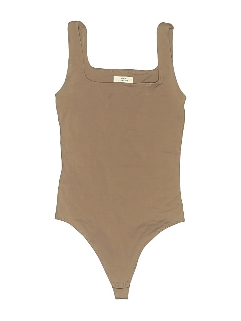 Pre-owned Babaton Bodysuit In Tan