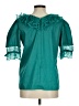 Assorted Brands Teal 3/4 Sleeve Blouse Size M - photo 2