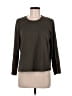 Nine West 100% Cotton Gray Long Sleeve Top Size L - photo 1