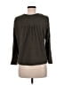 Nine West 100% Cotton Gray Long Sleeve Top Size L - photo 2