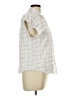 dip 100% Cotton Ivory Short Sleeve Button-Down Shirt Size L - photo 4