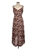 Bar III 100% Polyester Floral Brown Casual Dress Size M - photo 2
