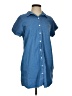 Unbranded Blue Short Sleeve Button-Down Shirt Size S - photo 1