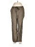 MNG 100% Linen Brown Casual Pants Size L - photo 1