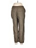 MNG 100% Linen Brown Casual Pants Size L - photo 2