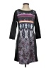Title Nine Graphic Black Casual Dress Size S - photo 1