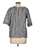 Old Navy Stripes Gray Short Sleeve Blouse Size L - photo 2