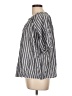 Old Navy Stripes Gray Short Sleeve Blouse Size L - photo 5