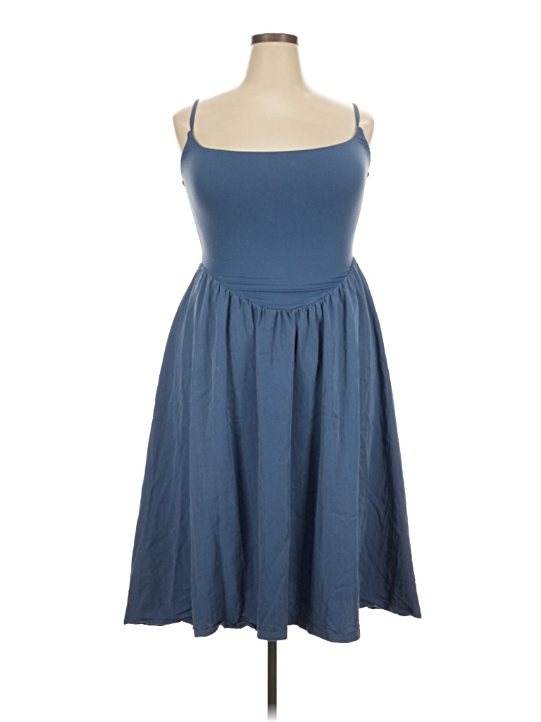 Pre-owned Assorted Brands Casual Dress In Blue