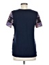 The Limited 100% Polyester Purple Short Sleeve Blouse Size M - photo 2