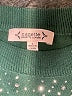 NANETTE Nanette Lepore Stars Green Pullover Sweater Size L - photo 7