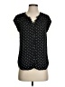 Daniel Rainn 100% Polyester Polka Dots Black Short Sleeve Blouse Size XS - photo 1