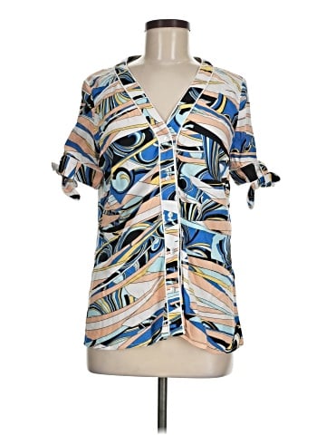 Listicle Short Sleeve Blouse (view 1)