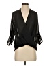 Helmut Lang 100% Polyester Black 3/4 Sleeve Blouse Size S - photo 1