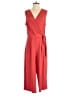 Nina Leonard Solid Red Jumpsuit Size L - photo 1