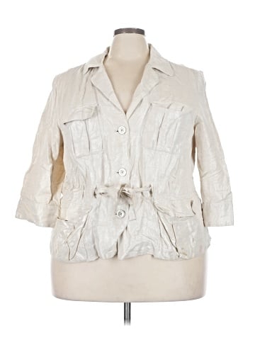 Lane Bryant 3/4 Sleeve Button-Down Shirt (view 1)