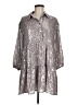 Maeve 100% Polyester Metallic Silver Casual Dress Size M (petite) - photo 1