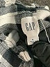 Gap Checkered-gingham Black Long Sleeve Blouse Size M - photo 7