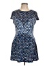 BCBGMAXAZRIA Argyle Blue Cocktail Dress Size L - photo 1