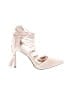 Shoedazzle Ivory Pink Heels Size 6 - photo 1