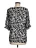 Well Worn 100% Recycled Polyester Silver 3/4 Sleeve Blouse Size M - photo 2