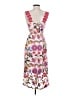 Boston Proper 100% Polyester Floral Pink White Cocktail Dress Size 2 - photo 2