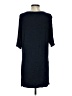 Lou & Grey Solid Blue Casual Dress Size S - photo 2