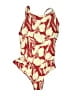 Shade & Shore Print Ivory One Piece Swimsuit Size 24 - photo 1