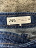 Zara Solid Blue Denim Skirt Size S - photo 4