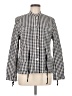 Charter Club Checkered-gingham Gray Jacket Size M - photo 1