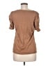 August Silk Brown Short Sleeve Top Size M - photo 2