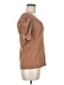 August Silk Brown Short Sleeve Top Size M - photo 4