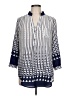Luxmi Blue 3/4 Sleeve Blouse Size L - photo 1
