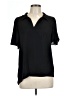 Ann Taylor LOFT 100% Polyester Black Short Sleeve Blouse Size L - photo 1