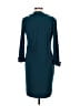 Just... Taylor 100% Polyester Solid Teal Casual Dress Size 6 - photo 2