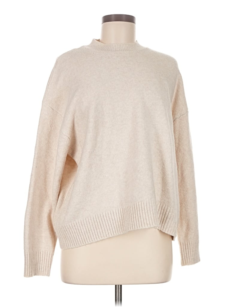 Pre-owned Mng Turtleneck Sweater In Tan