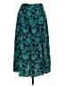Assorted Brands 100% Polyester Paisley Floral Graphic Teal Casual Skirt Size 6 - photo 1
