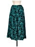 Assorted Brands 100% Polyester Paisley Floral Graphic Teal Casual Skirt Size 6 - photo 2