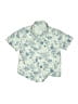 Unbranded Floral Blue Short Sleeve Button-Down Shirt Size 130cm - photo 1