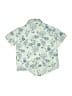 Unbranded Floral Blue Short Sleeve Button-Down Shirt Size 130cm - photo 2