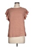 Haute Monde 100% Polyester Brown Short Sleeve Blouse Size L - photo 1
