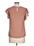 Haute Monde 100% Polyester Brown Short Sleeve Blouse Size L - photo 2