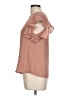 Haute Monde 100% Polyester Brown Short Sleeve Blouse Size L - photo 5