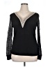 Unbranded 100% Polyester Black Long Sleeve Top Size XL - photo 1