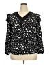 Unbranded 100% Polyester Black 3/4 Sleeve Blouse Size 2X - photo 1