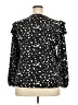 Unbranded 100% Polyester Black 3/4 Sleeve Blouse Size 2X - photo 2