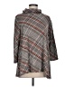 John Paul Richard Plaid Gray Poncho Size L - photo 1