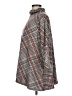John Paul Richard Plaid Gray Poncho Size L - photo 5