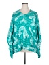 Liz Claiborne 100% Rayon Paisley Teal Pullover Sweater Size 2X - photo 1