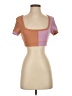 L Space Color Block Tan Short Sleeve Top Size S - photo 1